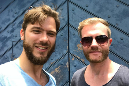 Das Duo LiveJam: Portraitfoto von Oliver Gier, Benjamin Kolloch 